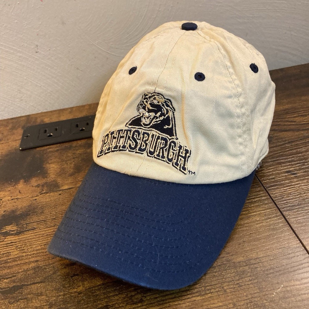 Pitt Panthers Y2K Logo Hat Champion OSFA Strapback Pittsburgh Big East Era Vtg
